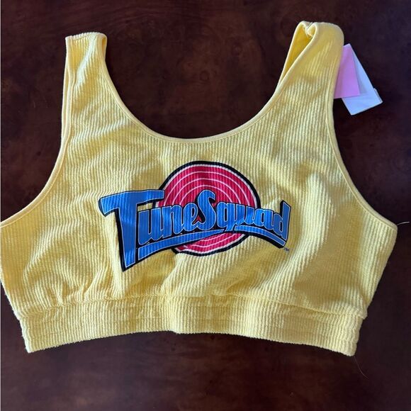 Warnerbrothers Looney Tunes Space Jam Tunesquad Crop Top Tank NWT Size L - Picture 1 of 4